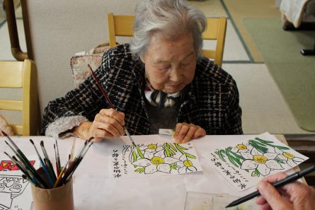 いきいきデイサービス 若松区 塗絵1