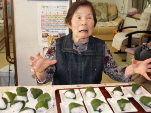 いきいきデイサービス　若松区　桜餅作り5