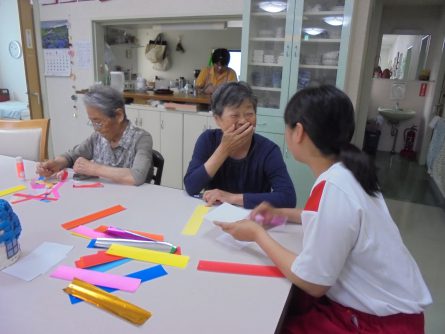 八幡西区黒崎 グループホーム桜苑? 熊西中学 体験学習2
