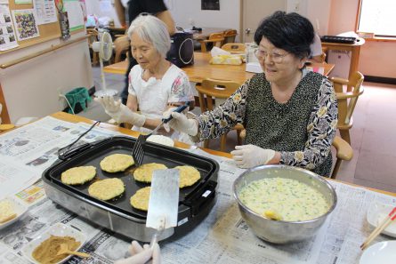 お好み焼き作り①