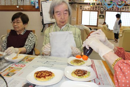 お好み焼き作り④