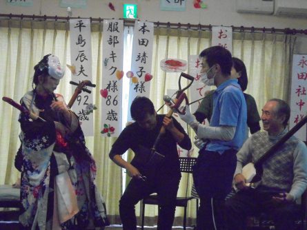 八幡西区東折尾町 いきいき倶楽部・良花居 1月合同誕生会2