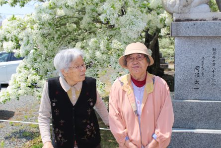 花見　なんじゃもんじゃ　お出かけレク　岡湊神社　いきいきデイサービスセンター南　いきいき南