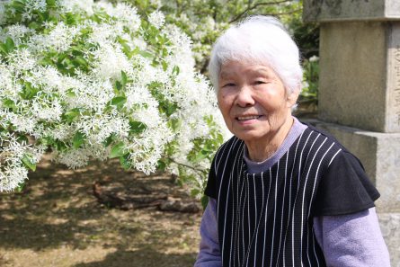 花見　なんじゃもんじゃ　お出かけレク　岡湊神社　いきいきデイサービスセンター南　いきいき南