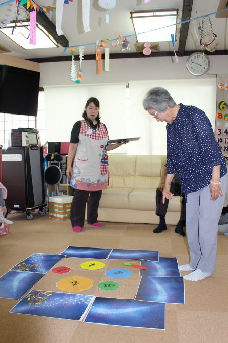 いきいきデイサービスセンター南 七夕ゲーム 株 いきいき