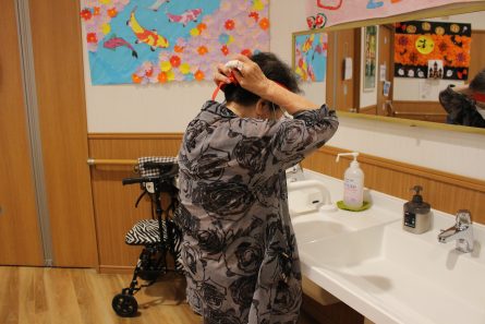 ハチマキを付け気合を!